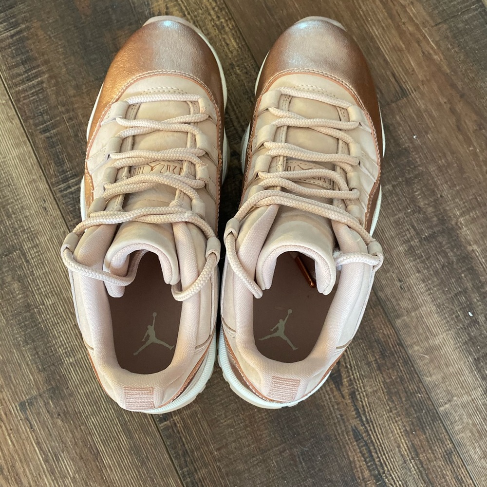 Women’s rose gold Jordan 11